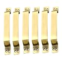 Chitra Wave Stainless Steel Door/Cabinet Handles Pack of 6 (8 Inch, Antique Brass), Pull Handle