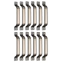 Chitra Wave Stainless Steel Door/Cabinet Handles Pack of 12 (8 Inch, Antique Marvel)