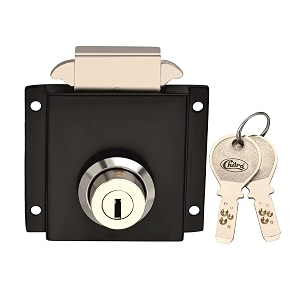 chitra zinc cbo-02 multipurpose cupboard lock for sliding door with 2 brass ultra keys 25 mm satin silver