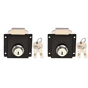 chitra zinc cbo-02 multipurpose cupboard lock for sliding door with 2 brass ultra keys pack of 2 25 mm satin silver
