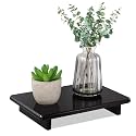 Chivalral Black Acrylic Soap Tray Large 9x5.9x1.5 Inch Countertop Organizer