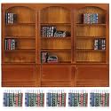 1:12 Dollhouse Bookcase Furniture 48 Pcs Miniature Books, Brown