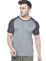 CHKOKKO Men Colorblock Round Neck Polyester Black