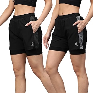 CHKOKKO Double Layered Sports Combo Gym Workout
