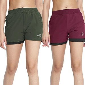 CHKOKKO Double Layered Sports Combo Gym Workout