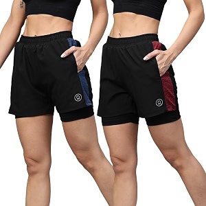 CHKOKKO Double Layered Sports Combo Gym Workout