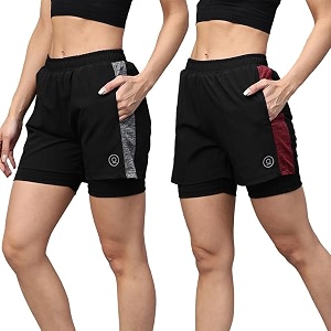 CHKOKKO Double Layered Sports Combo Gym Workout