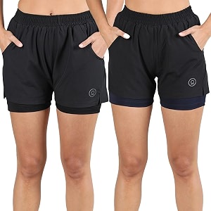 CHKOKKO Double Layered Sports Combo Gym Workout