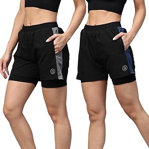 CHKOKKO Double Layered Sports Combo Gym Workout