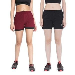 CHKOKKO Double Layered Sports Combo Gym Workout