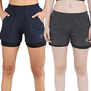 CHKOKKO Double Layered Sports Combo Gym Workout