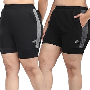 CHKOKKO Double Layered Sports Combo Gym Workout