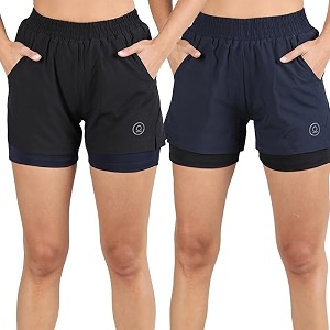 CHKOKKO Double Layered Sports Combo Gym Workout