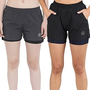 CHKOKKO Double Layered Sports Combo Gym Workout