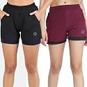 CHKOKKO Double Layered Sports Combo Gym Workout