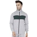 CHKOKKO Fleece Men Winter Sports Running Zipper Collared Neck Stylish Jacket