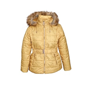 CHKOKKO Girls Polyester Winter Zipper Hooded Standard