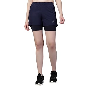 chkokko gym shorts for women workout sports running quick dry fit double layer inner compression with pockets breathable lightweight wear
