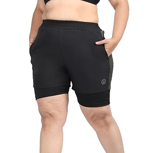 chkokko gym shorts for women workout sports running quick dry fit double layer inner compression with pockets breathable lightweight wear