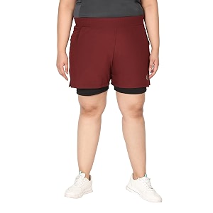 chkokko gym shorts for women workout sports running quick dry fit double layer inner compression with pockets breathable lightweight wear