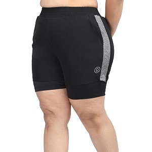 chkokko gym shorts for women workout sports running quick dry fit double layer inner compression with pockets breathable lightweight wear