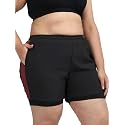 CHKOKKO Gym Shorts for Women Workout Sports Running Quick Dry Fit Double Layer Inner Compression with Pockets Breathable Lightweight Wear
