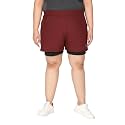 CHKOKKO Gym Shorts for Women Workout Sports Running Quick Dry Fit Double Layer Inner Compression with Pockets Breathable Lightweight Wear