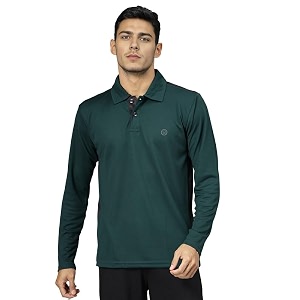 chkokko men cricket polo tshirt uniform jersey full sleeves cream large