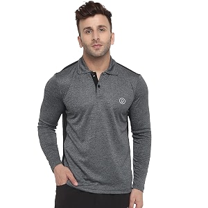 chkokko men39s polyester regular fit gym full sleeves polo t-shirt