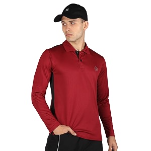 chkokko men39s polyester regular fit gym full sleeves polo t-shirt