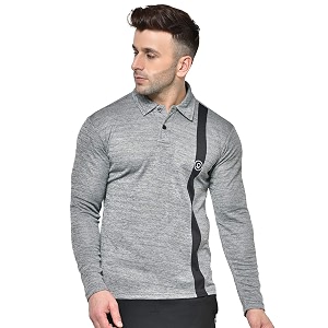 chkokko men39s gym regular fit half sleeves polo t-shirt light grey size s