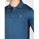 CHKOKKO Men's Polyester Regular Fit Gym Full Sleeves Polo T-Shirt