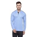 CHKOKKO Men's Polyester Regular Fit Gym Full Sleeves Polo T-Shirt