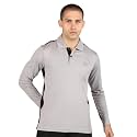 CHKOKKO Men's Polyester Regular Fit Gym Full Sleeves Polo T-Shirt