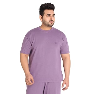 CHKOKKO Mens Plus Size Terry Cotton Loose