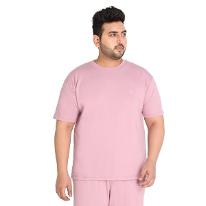 CHKOKKO Mens Plus Size Terry Cotton Loose