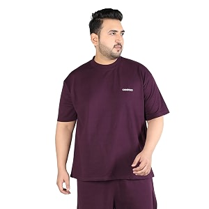 CHKOKKO Mens Plus Size Terry Cotton Loose