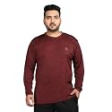 CHKOKKO Mens Plus Size Round Neck Full