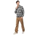 CHKOKKO Men39s Tweed Winter Shacket Stylish Flannel