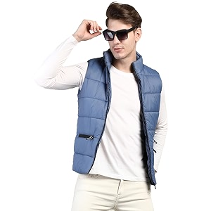 chkokko men39s winter quilted jacket denim size xl