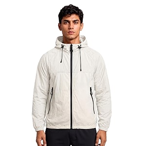 chkokko windcheater jacket for men with hood upf 50 uv sun protection  lightweight breathable water-repellent windbreaker  nylon fabric outdoor running biker dailywear jacket