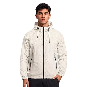chkokko sunscreen jacket for men with hood  advanced upf 50 uv ray sunblock sunscreen  water-repellent lightweight nylon cooling quick dry fabric  sports cycling travel amp dailywear