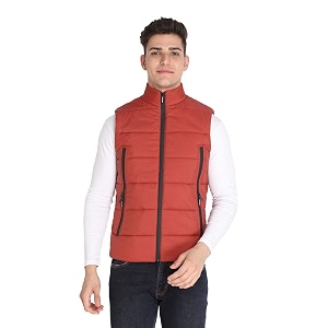 chkokko men39s winter quilted jacket rust size m