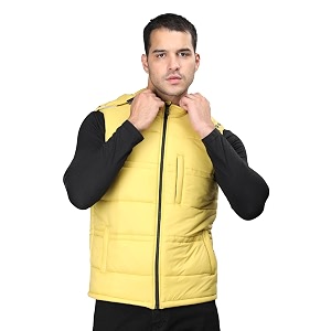 chkokko men39s winter quilted jacket paleyellow m