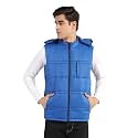 CHKOKKO Men's Winter Quilted Jacket RoyalBlue Size M