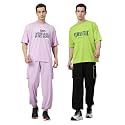 CHKOKKO Men Printed Casual Summer Wear Coords
