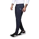 CHKOKKO Men Casual Track Pant Gym Workout Regular Fit Lower With Pocket Blue Size 2Xl