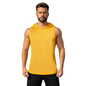 chkokko sleeveless hooded t shirts gym vest for men workout solid premium cotton blend tank top for man running vest sando gym wear lightweight breathable casual summer wear boys
