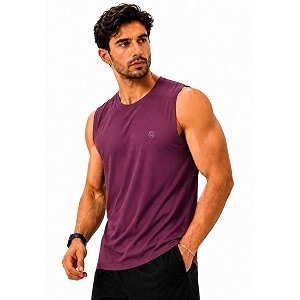 chkokko sleeveless t shirts gym vest for men workout premium cotton blend