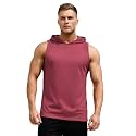 CHKOKKO Sleeveless Hooded T Shirts Gym Vest for Men Workout Solid Premium Cotton Blend Tank Top for Man Running Vest Sando Gym Wear Lightweight Breathable Casual Summer Wear Boys